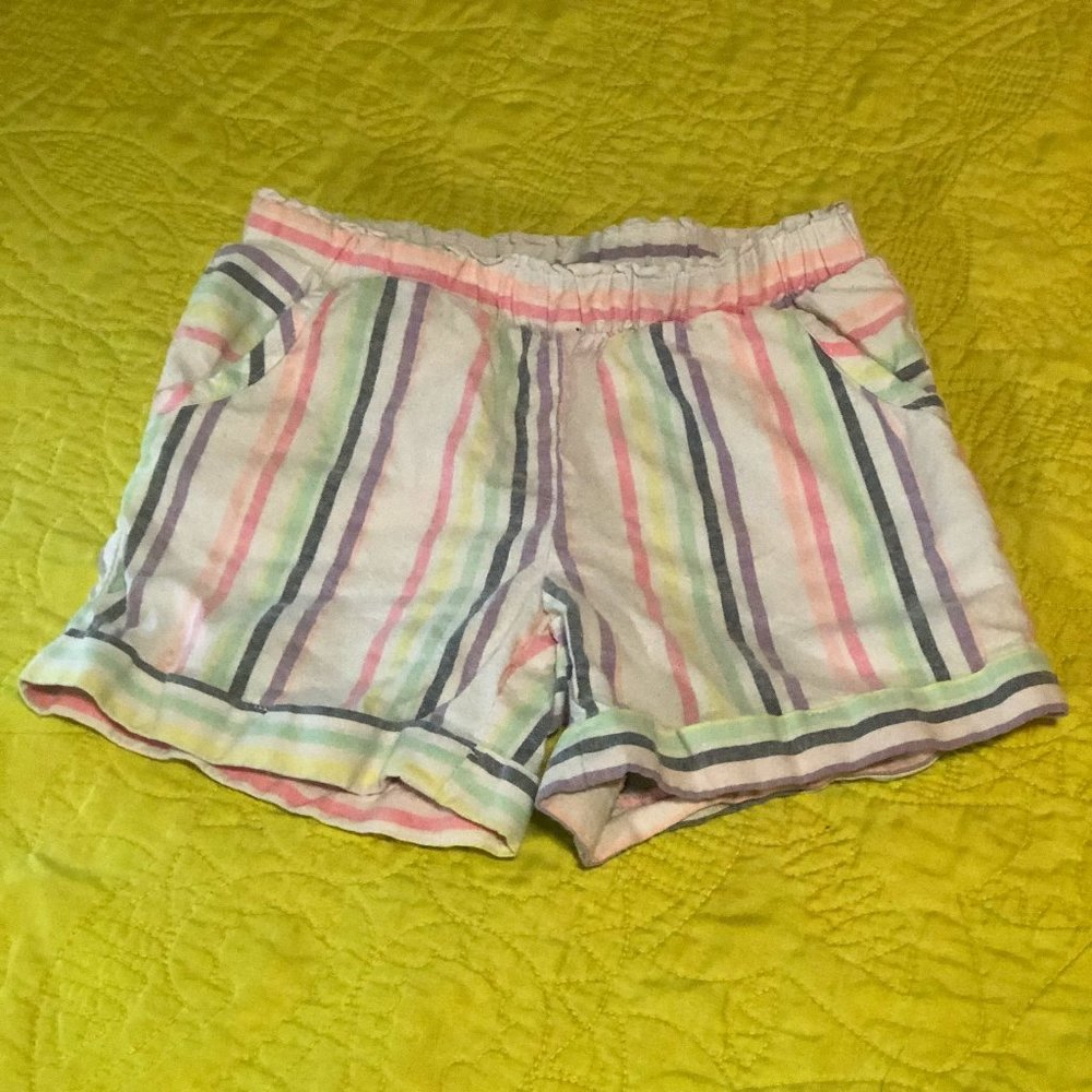 Wonder Nation Shorts Toddler Girls Multicolor Rainbow | S (6-6x)